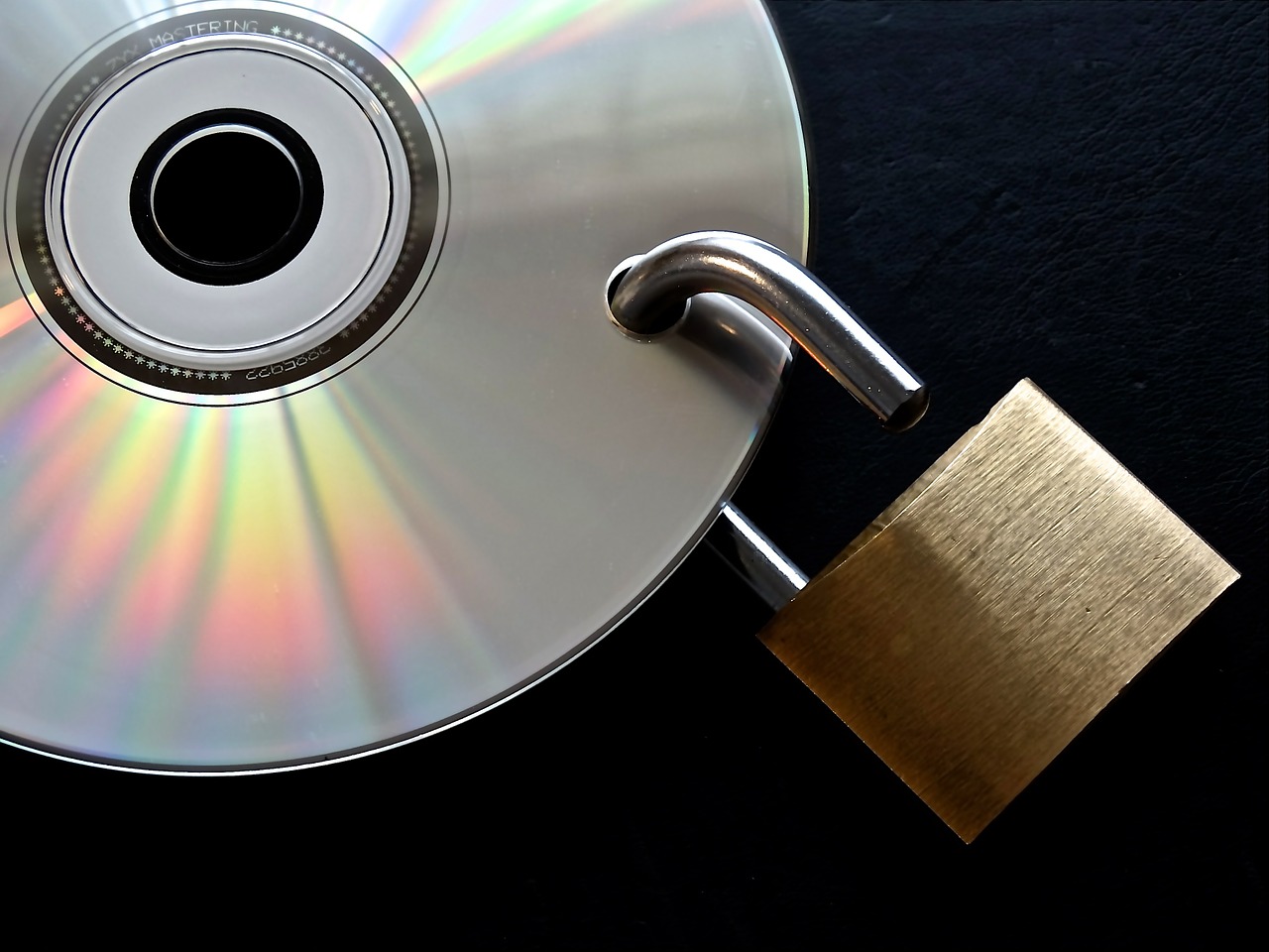 CD with a lock